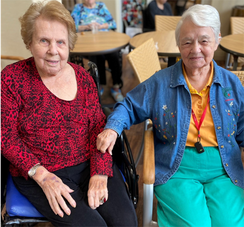 memory care spending time together