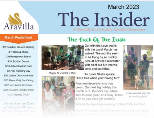 Memory Care Newsletter March 2023