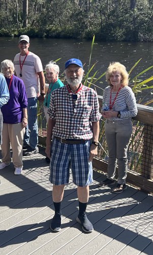 memory care senior residents outdoors