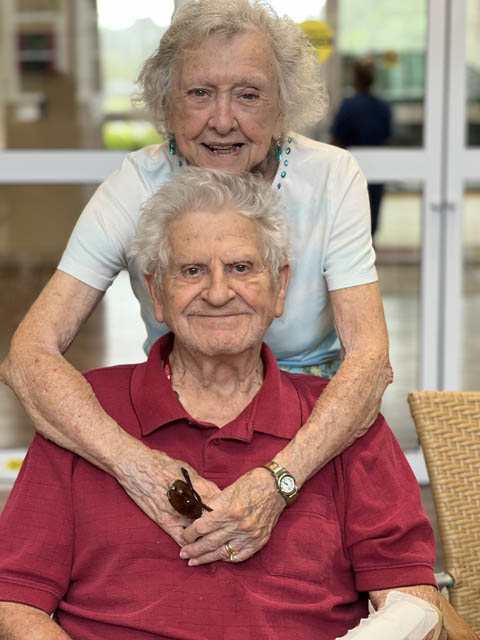 memory care resident Stanley and wife