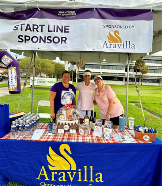 Aravilla Clearwater Memory Care the Start Line Sponsor