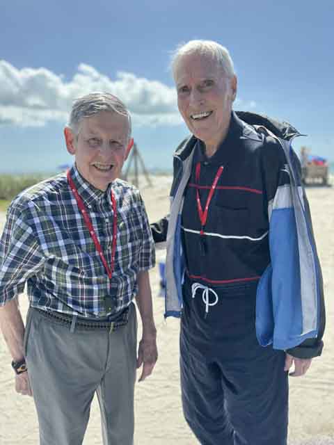 memory care residents visiting the beach