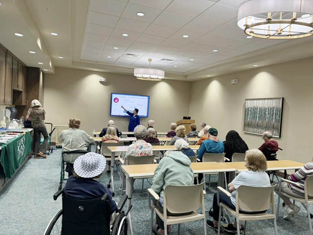 presentations and education for memory care residents