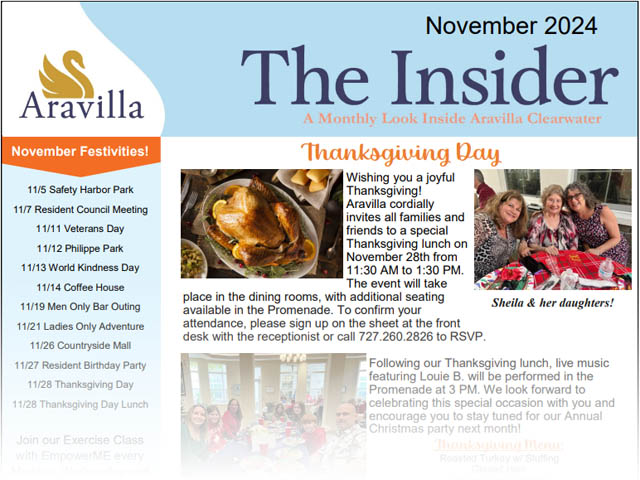 memory care newsletter image nov 2024