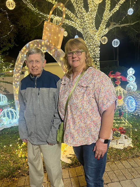 memory care residents enjoying christmas lights excursions