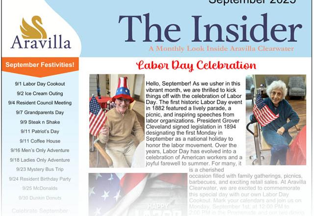 memory care newsletter September 2025 image