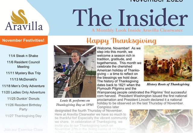 memory care newsletter image NOV 2025