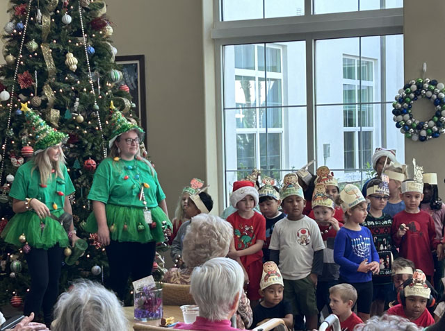 holiday singing at Aravilla Clearwater