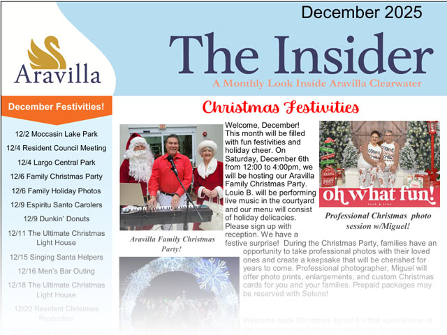 memory care newsletter image DEC 2025