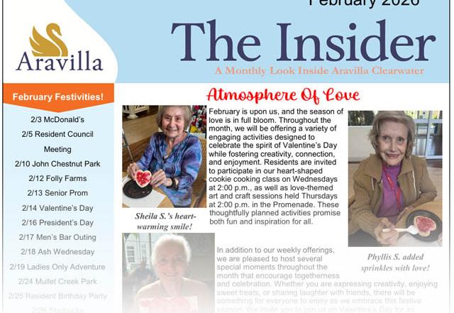 memory care newsletter image FEB 2026
