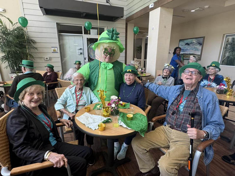 happy senior residnts at Aravilla on St Patricks Day happy senior residnts at Aravilla on St Patricks Day