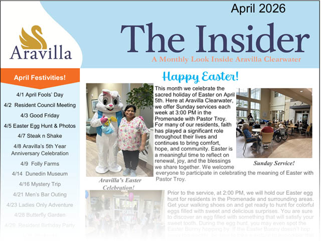 memory care newsletter image April 2026