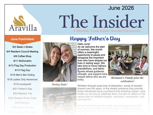 memory care newsletter image June 2026