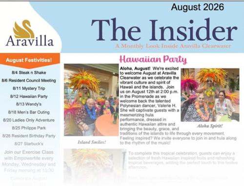 Memory Care Newsletter August