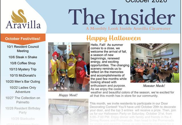 memory care newsletter image OCT 2026